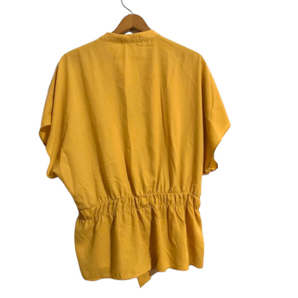 Sweet Rain MUSTARD Blouse With Attached Belt - Women's 2X - Picture 5 of 8